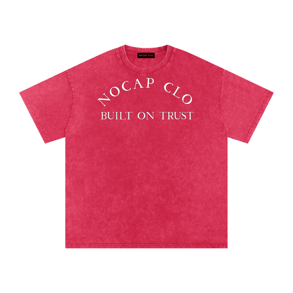 NOCAP BUILT ON TRUST TEE-RED