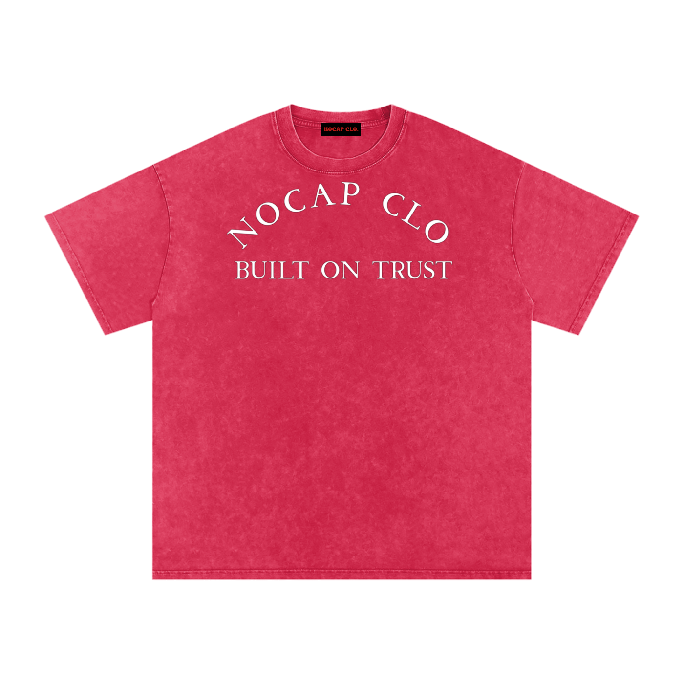 NOCAP BUILT ON TRUST TEE-RED